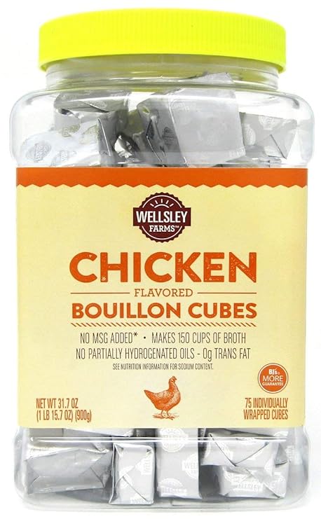 Wellsley Farms Chicken Flavored Bouillon Cubes (Formerly Berkley & Jensen)