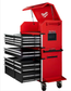 Heavy-duty, Drawer 16 Tool Chest 46 In. and Rolling Cabinet Set, Red and Black, Personal Valuables Storage Drawer with Separate Lock in the Tool Chest