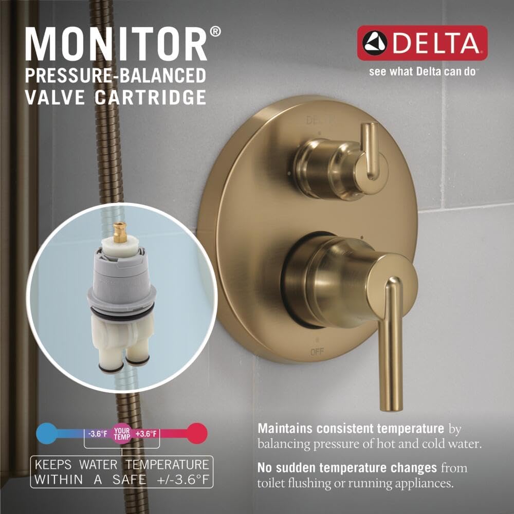 Delta T24867-BL Shower Valve Trim Matte Black - alternate view 6