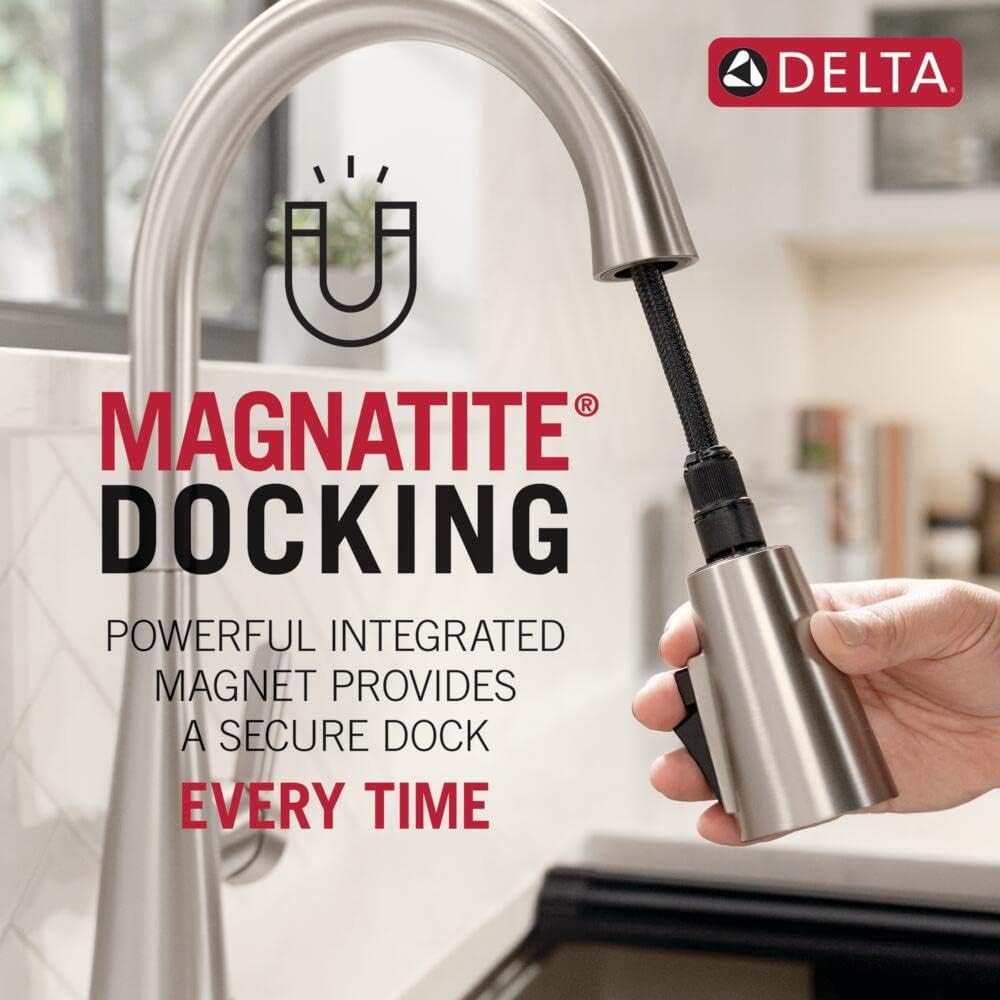 Delta 9159-CZ-DST Trinsic Single Handle Pull-Down Kitchen Faucet - alternate view 5