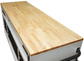 Husky 72 in. 18-Drawer Mobile Workbench with Adjustable-Height Solid Wood Top
