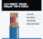 Southwire Romex SIMpull 14/3 NM-B Copper Wire with Ground 100 ft Blue (63946928)