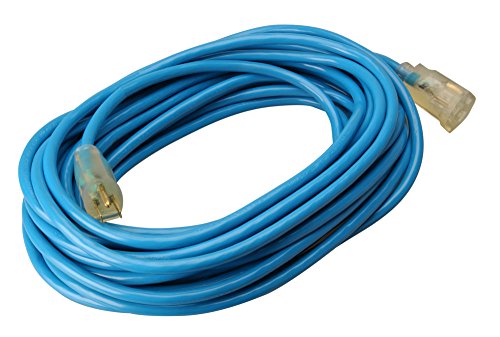 Southwire ColdFlex 12/3 SJTW Heavy-Duty Extension Cord 50 ft, Blue