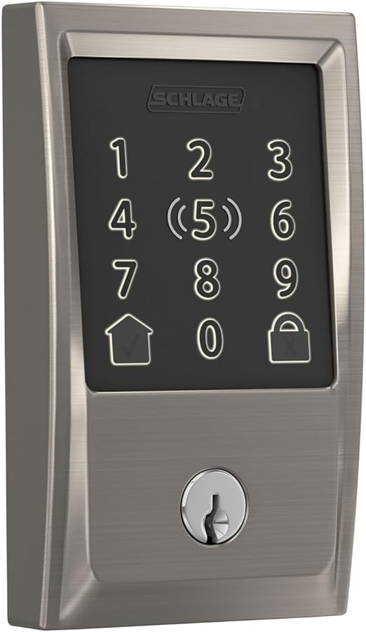 Schlage BE499WB CEN 619 Encode Plus Smart WiFi Deadbolt Lock