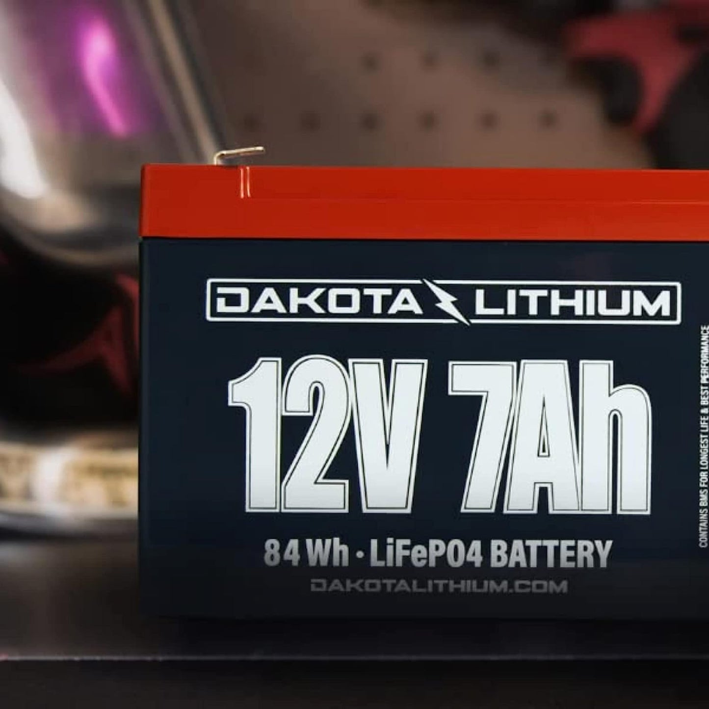Dakota Lithium – 12V 7Ah LiFePO4 Deep Cycle Battery – 11 Year USA Warranty 2000+ Cycles – Built in BMS – For Ice Fishing, Fish Finders, Outdoor, and More