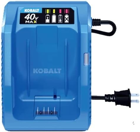 Kobalt 40-Volt Lithium Ion (Li-Ion) Generation 2 Compact Cordless Power Equipment Battery Charger with New Top Load Design, 2019 Model