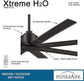 Minka-Aire F896-65-CL Xtreme H2O 65 Inch Outdoor Ceiling Fan with DC Motor in Coal Finish