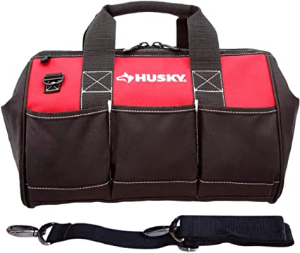 Husky 15 Inch Contractor's Multi-Purpose Water-Resistant Tool Bag