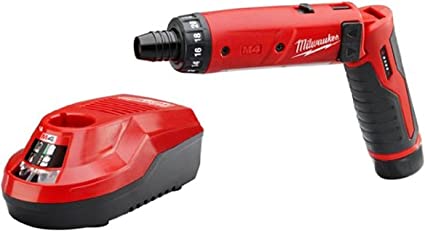 Milwaukee 2101-21 M4 1/4 Hex Screwdriver Kit W/1 Bat