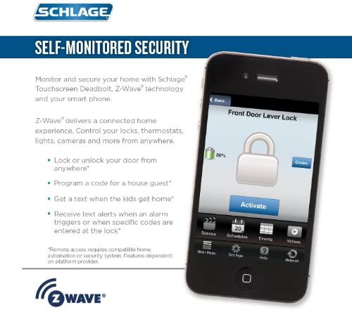 Schlage Camelot Aged Bronze Connect Smart Door Lock with Alarm - PuraVizion